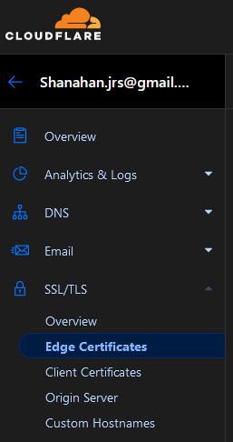 cloudflare ssl/tls config